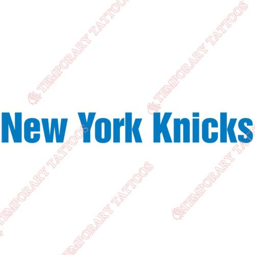 New York Knicks Customize Temporary Tattoos Stickers NO.1118